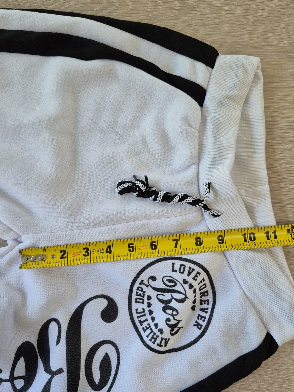 White and Black Logo Jogger Pants - Picture 9 of 13